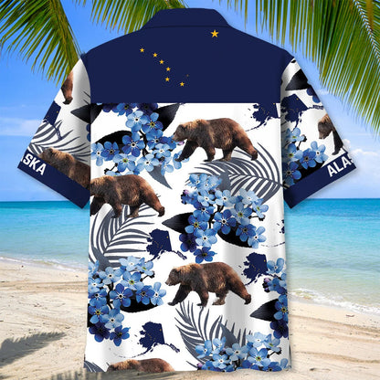 Alaska State Proud Shirt - L - hawaiian shirt