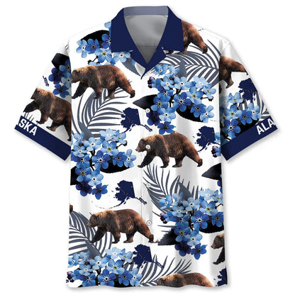 Alaska State Proud Shirt - XL - hawaiian shirt