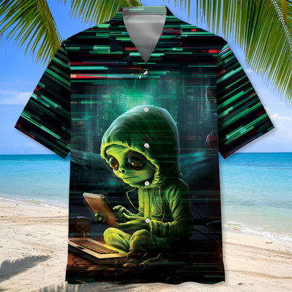 Alien Video Game Hawaiian Shirt