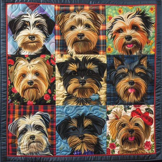 Paws & Tails Quilted Blanket - Throw (55" x 60")
