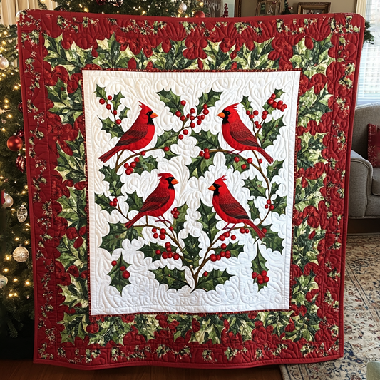 Pine Perch Quilted Blanket - Throw (55" x 60")