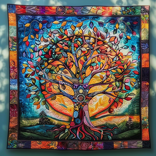 Majestic Oak Quilted Blanket - Throw (55" x 60")