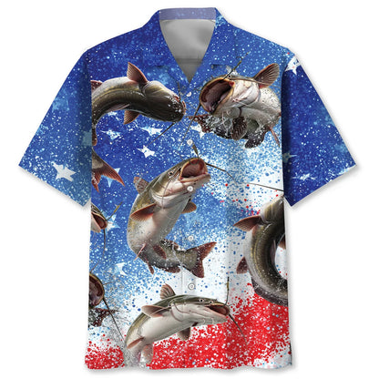 America Catfish Fish Hawaiian Shirt