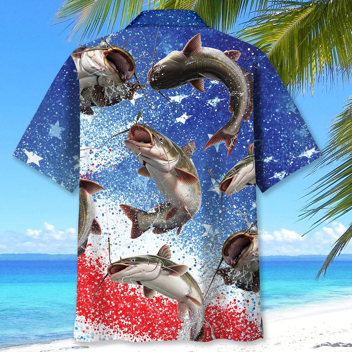 America Catfish Fish Hawaiian Shirt