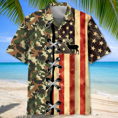 America Deer Hunter Hawaiian Shirt
