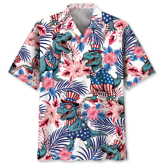 America Dinosaur Hawaiian Shirt