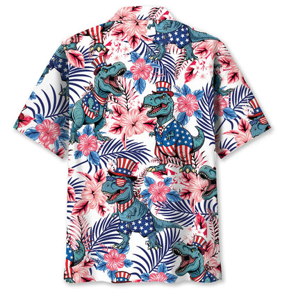 America Dinosaur Hawaiian Shirt