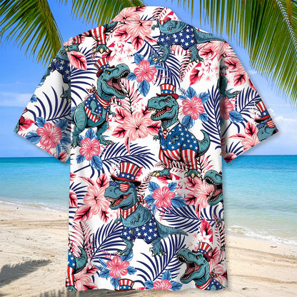 America Dinosaur Hawaiian Shirt