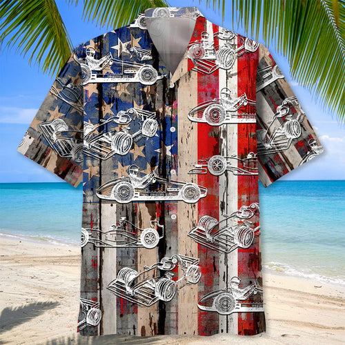 America F1 Racing Hawaiian Shirt
