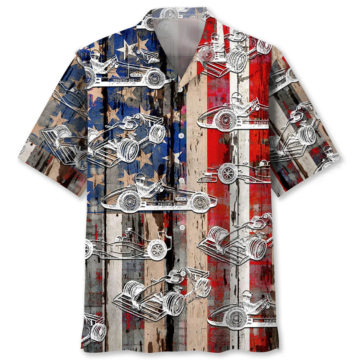 America F1 Racing Hawaiian Shirt