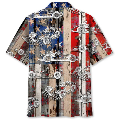 America F1 Racing Hawaiian Shirt