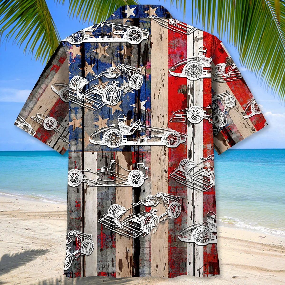 America F1 Racing Hawaiian Shirt