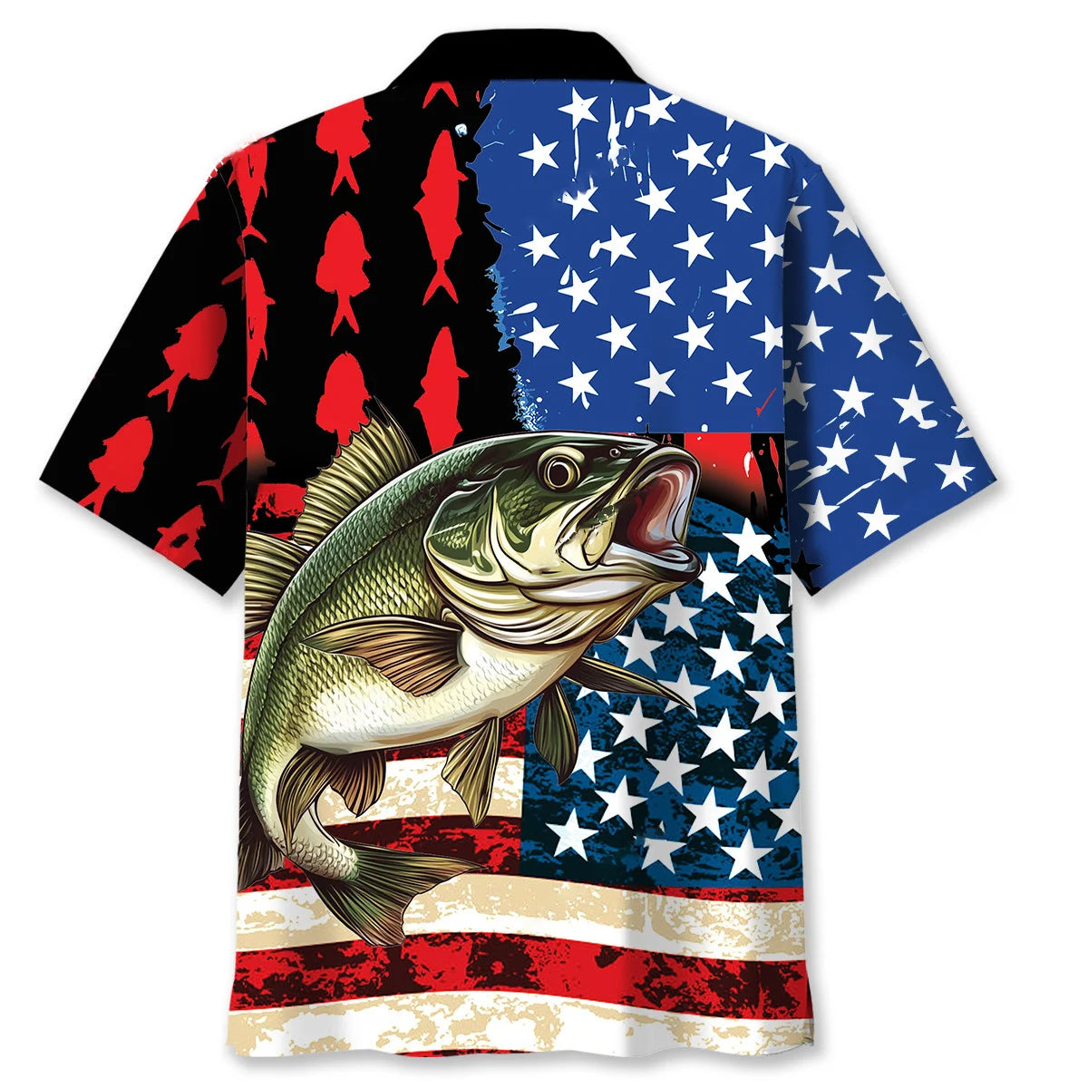America Flag Fishing Hawaiian Shirt