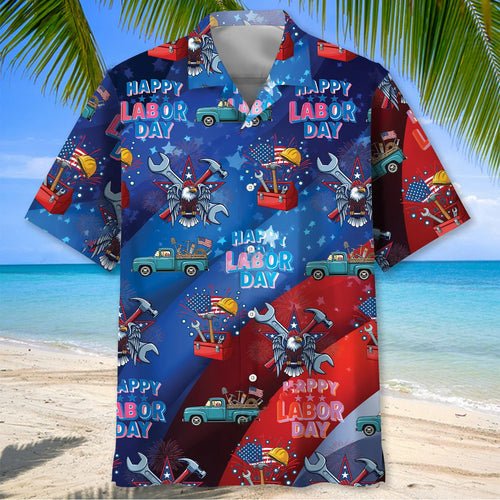 America Happy Labor Day Hawaiian Shirt