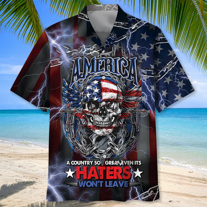 America the Great Country Hawaiian Shirt - M - hawaiian shirt