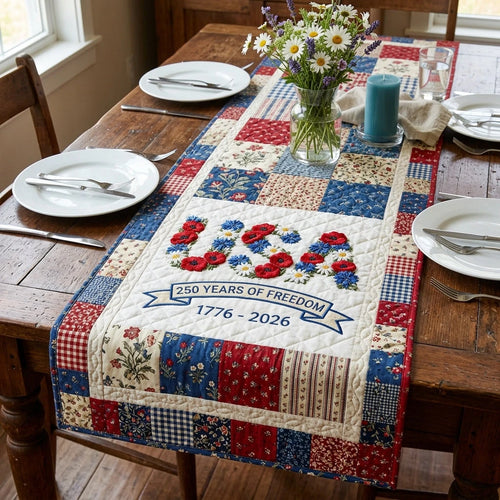 American Legacy Quilted Table Runner