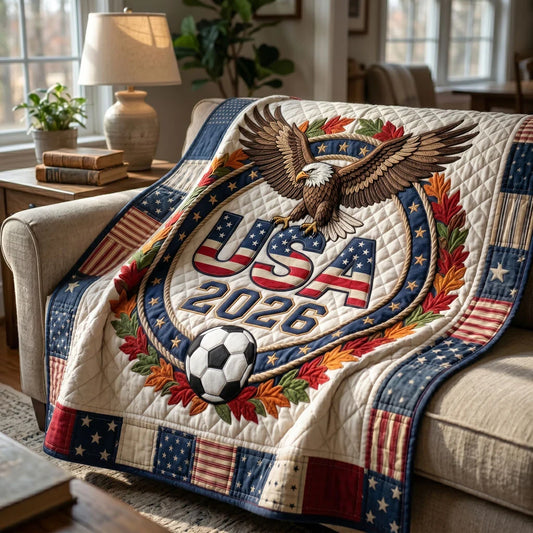 American Pride World Cup 2026 Quilt Blanket