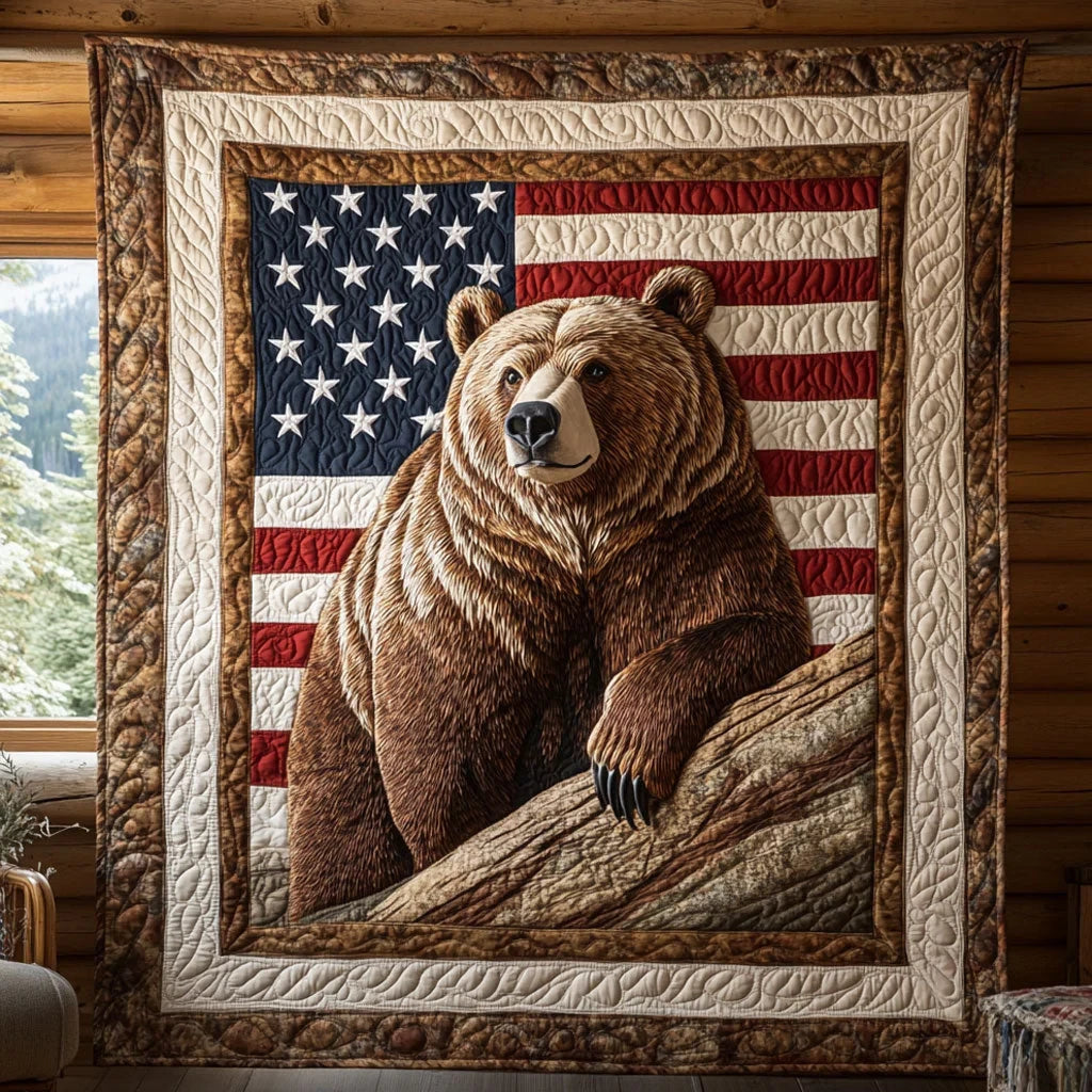 American Wild Quilt Blanket