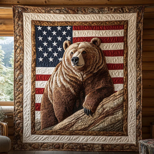American Wild Quilt Blanket