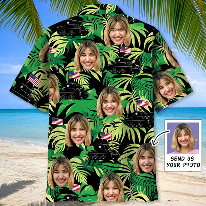 American Army and Wife Tank M4 Hawaiian Shirt - XL - hawaiian shirt