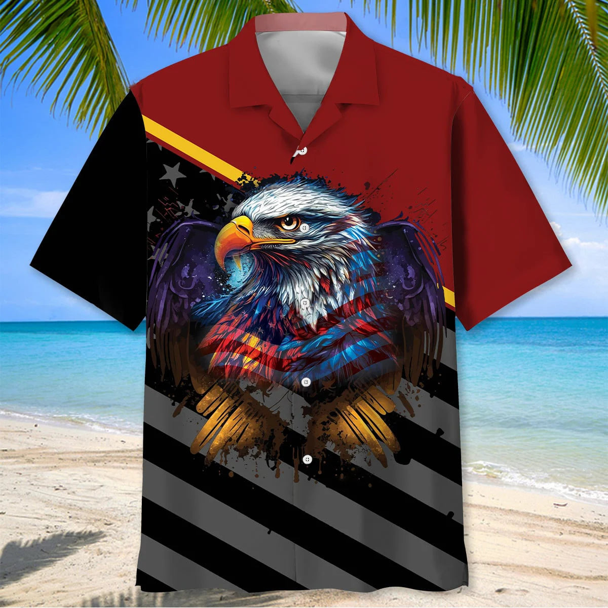 American Eagle Hawaiian Shirt - M - hawaiian shirt