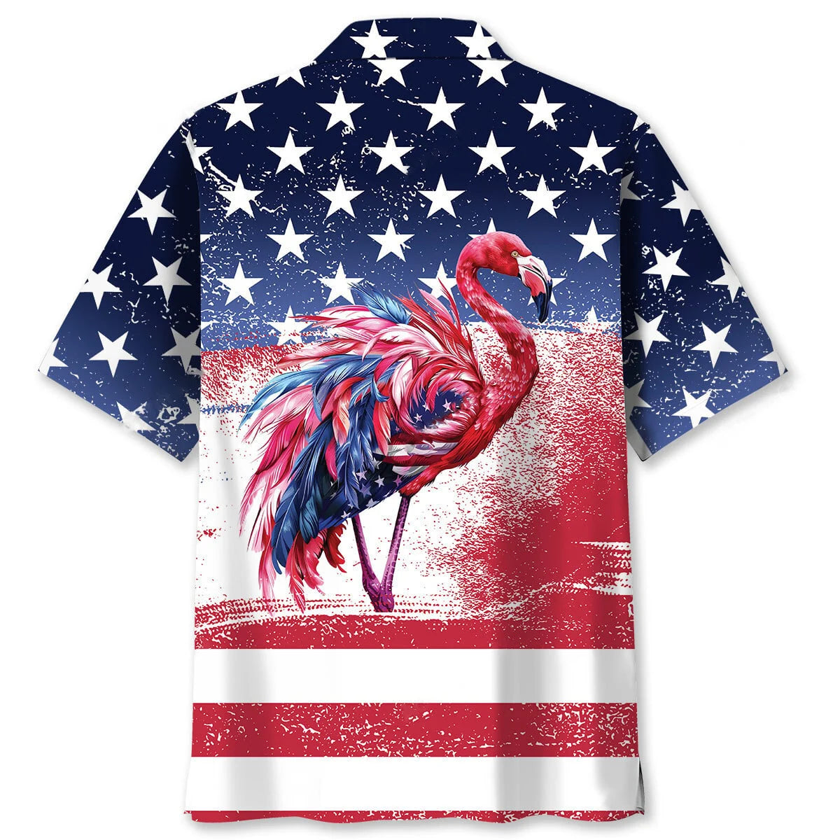 American Flamingo Hawaiian Shirt - M - hawaiian shirt