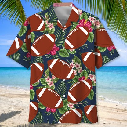 American Football Hawaiian Shirt - M - hawaiian shirt