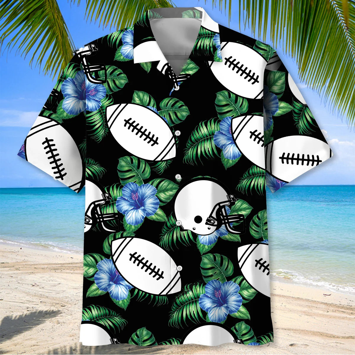 American Football Vintage Hawaiian Shirt - S - hawaiian shirt