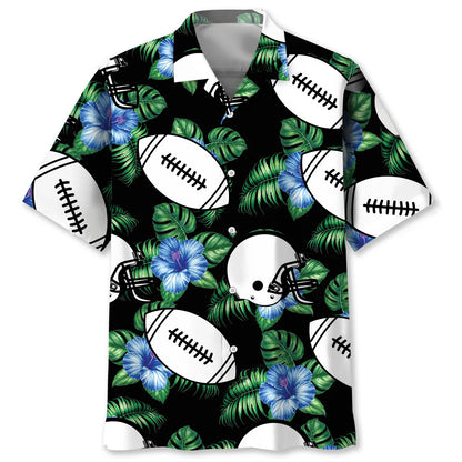 American Football Vintage Hawaiian Shirt - M - hawaiian shirt