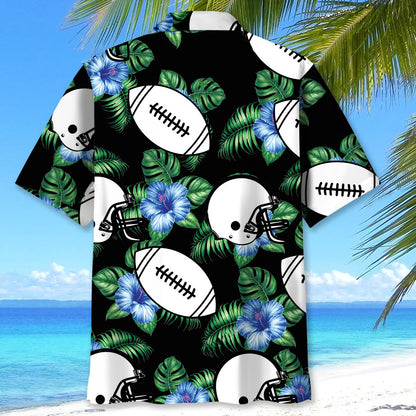 American Football Vintage Hawaiian Shirt - L - hawaiian shirt