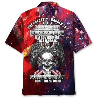 American Freedom Hawaiian Shirt - S - hawaiian shirt