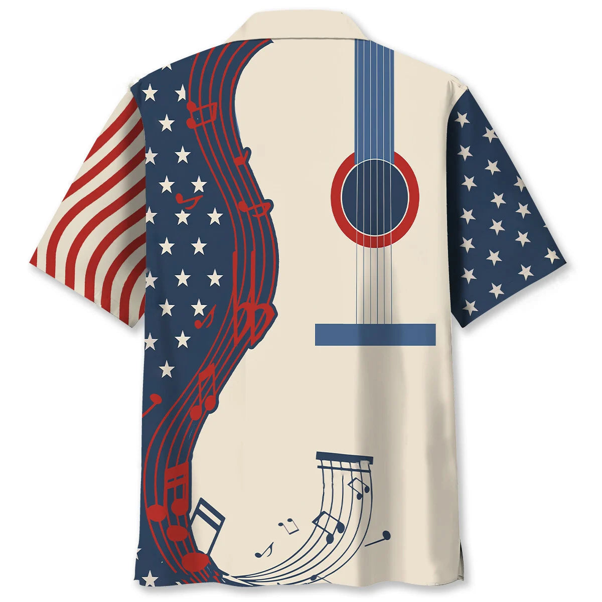American Guitar Hawaiian Shirt - M - hawaiian shirt