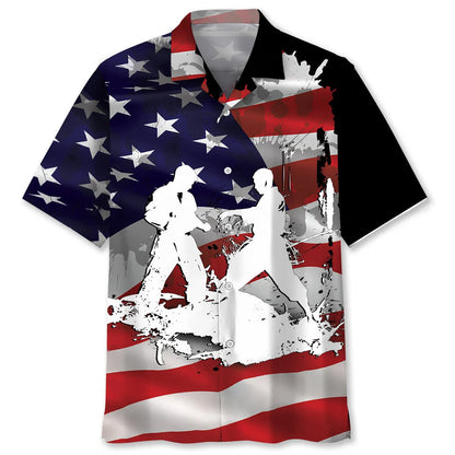 American Karate Hawaiian Shirt - XL - hawaiian shirt