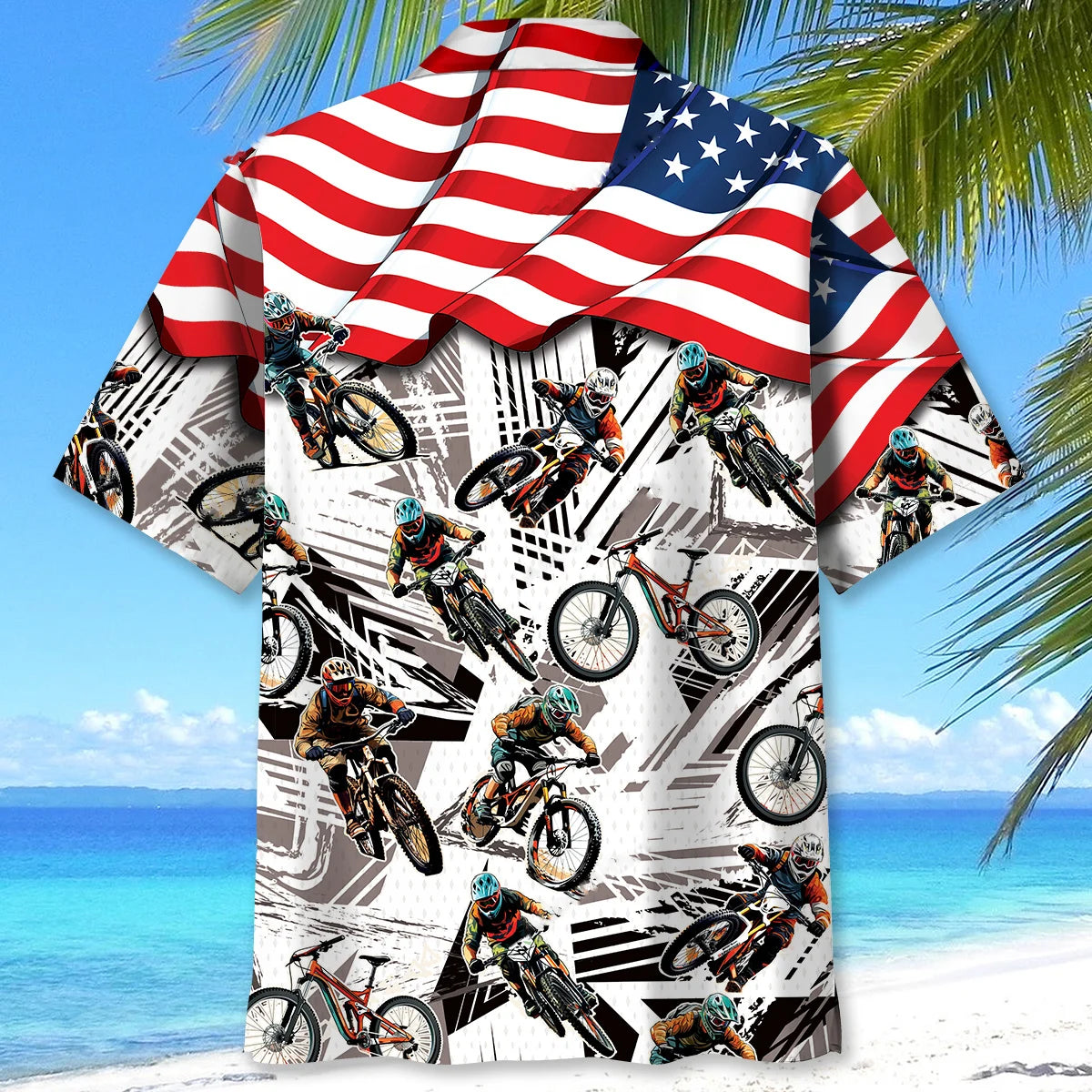American Mountain Bike Hawaiian Shirt