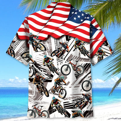 American Mountain Bike Hawaiian Shirt