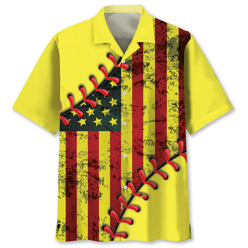 American Softball Hawaiian Shirt
