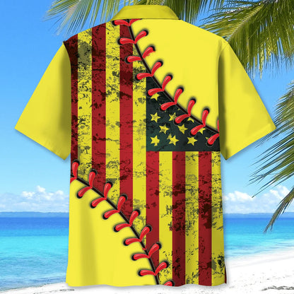 American Softball Hawaiian Shirt