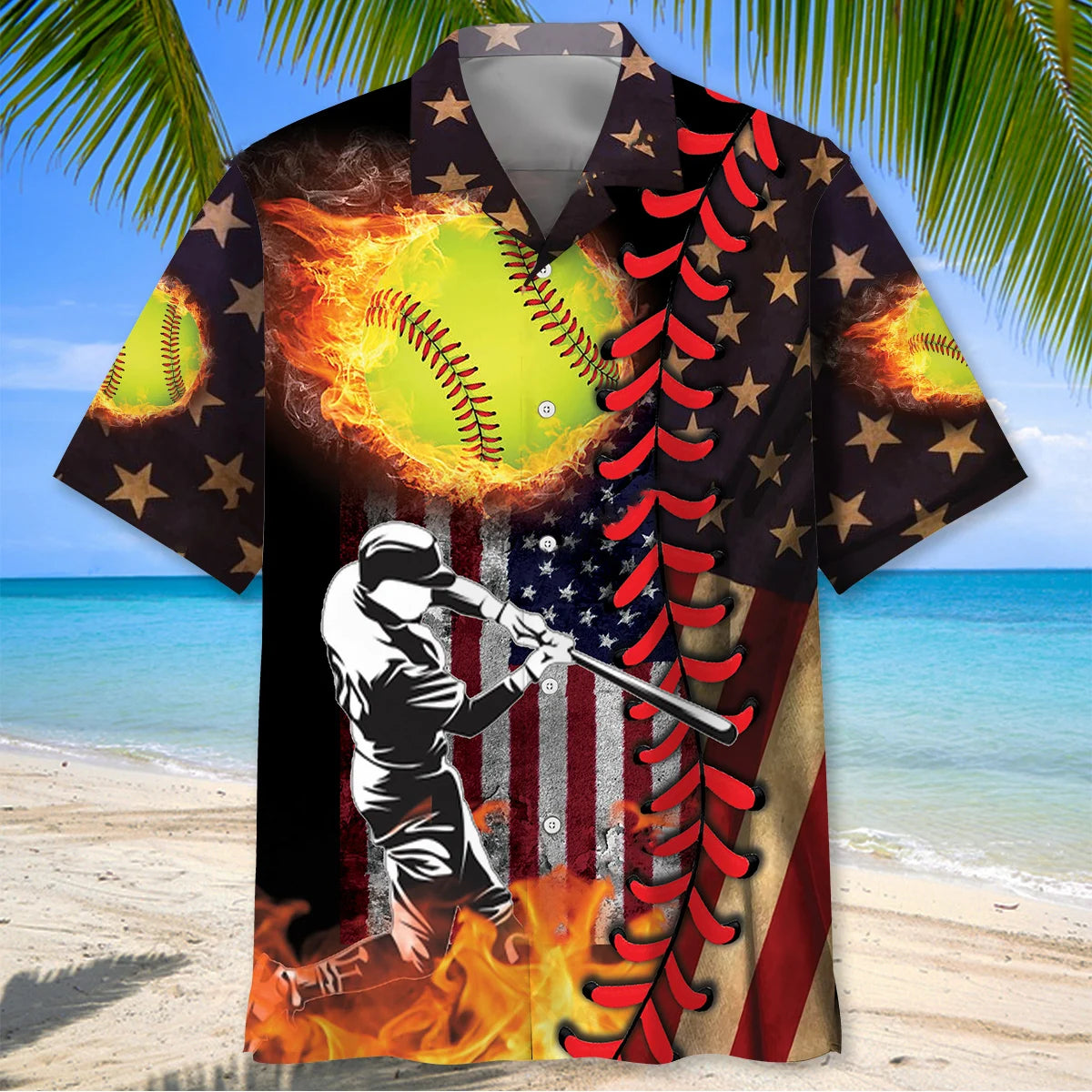 American Softball Hawaiian Shirt