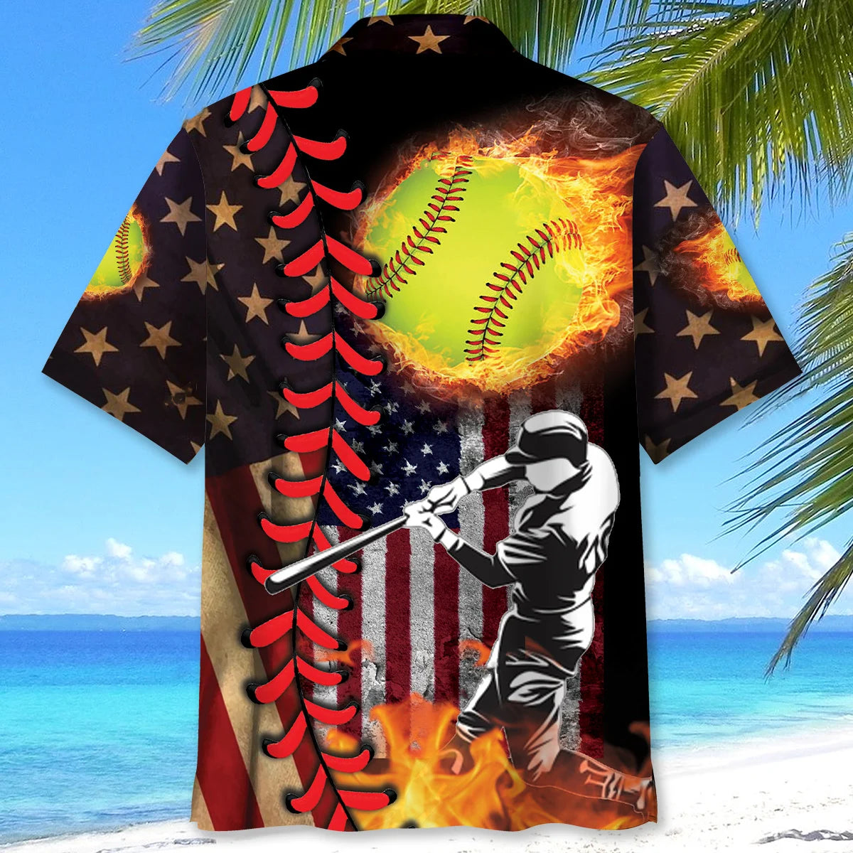American Softball Hawaiian Shirt