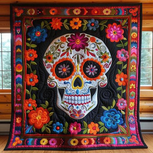 Among Flower Quilt Blanket