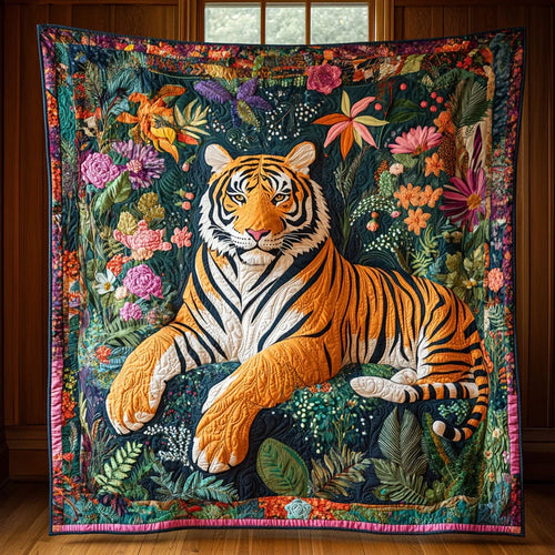 Among Jungle Quilt Blanket