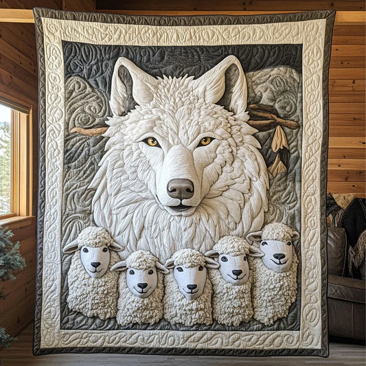 Among The Sheep Quilt Blanket
