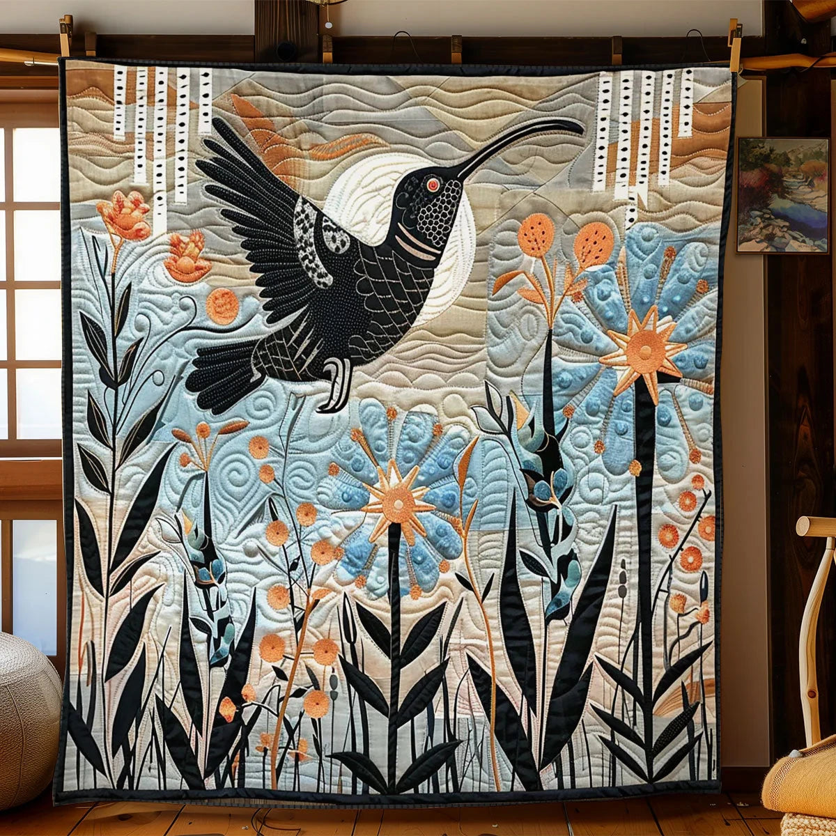 Among Weird Garden Quilt Blanket