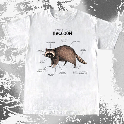 Anatomy of a Raccoon Funny Diagram, funny meme tee gift (view 4)
