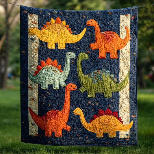 Ancient Giants Quilt Blanket - Quilted Blanket by OtterMia