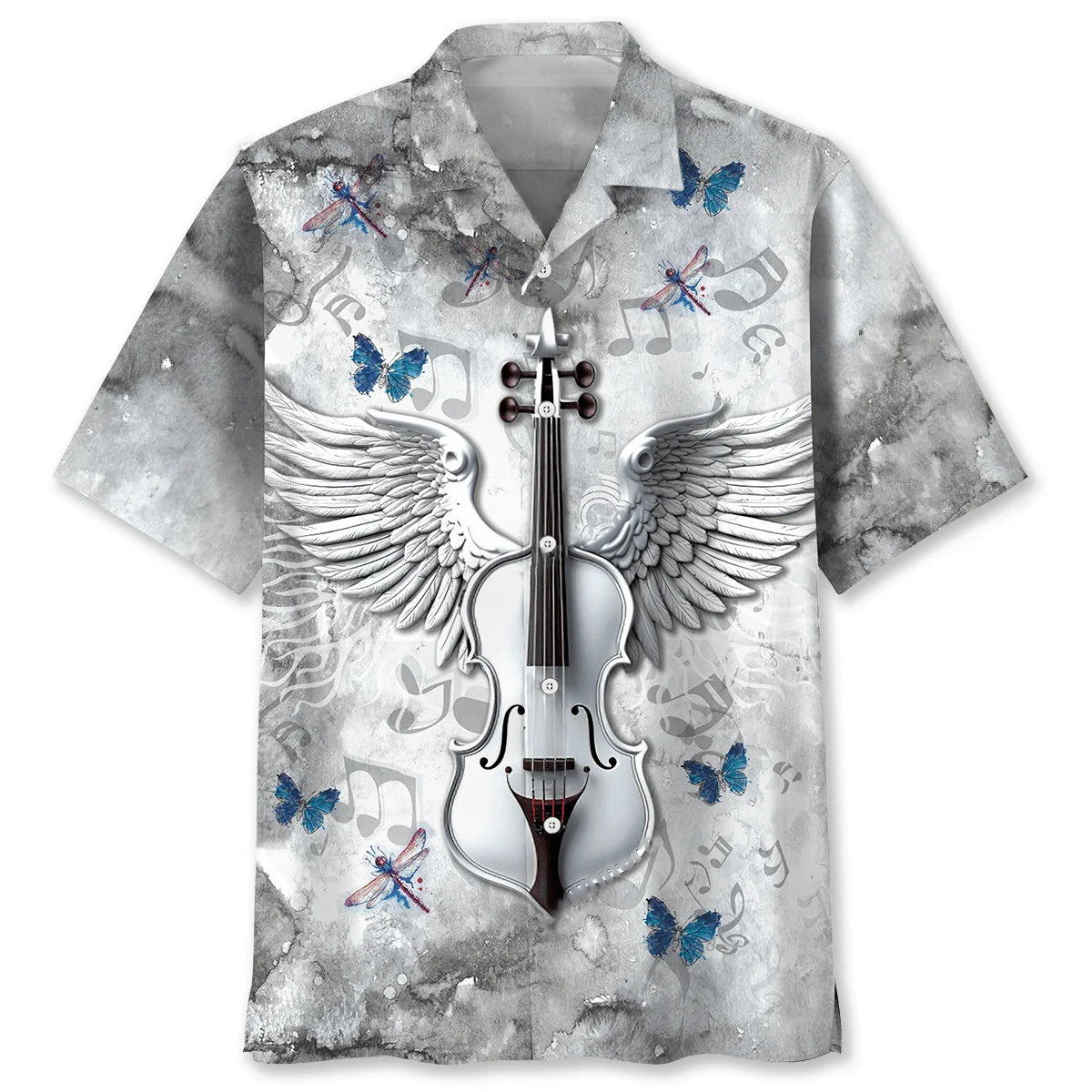 Angel Wings Violin Hawaiian Shirt