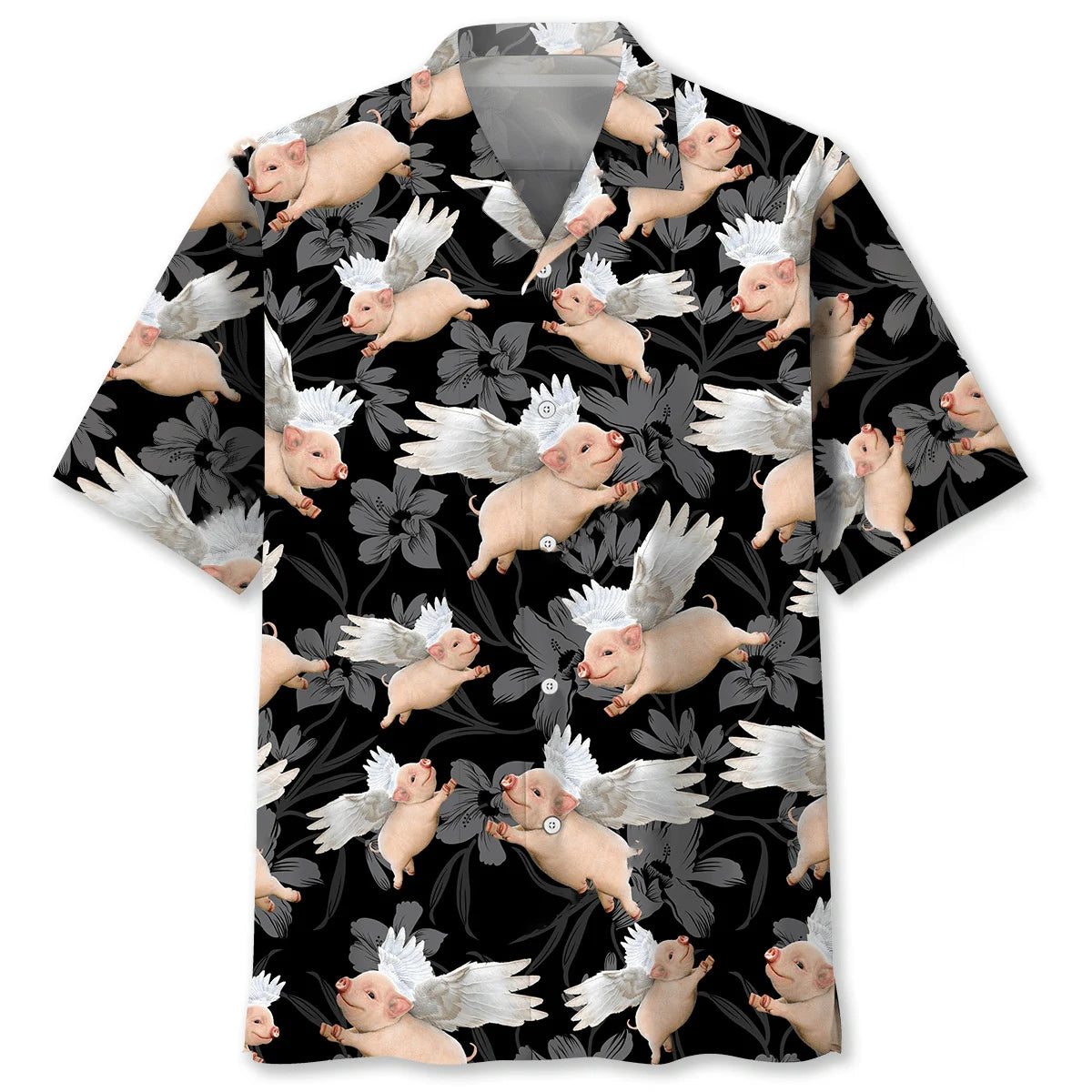 Angels Pig Hawaiian Shirt