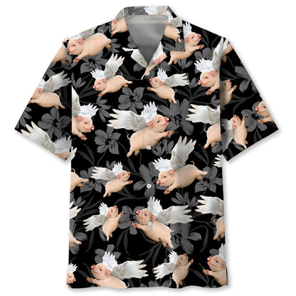 Angels Pig Hawaiian Shirt