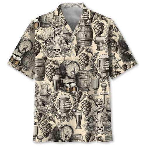 Antique Vintage Beer Hawaiian Shirt