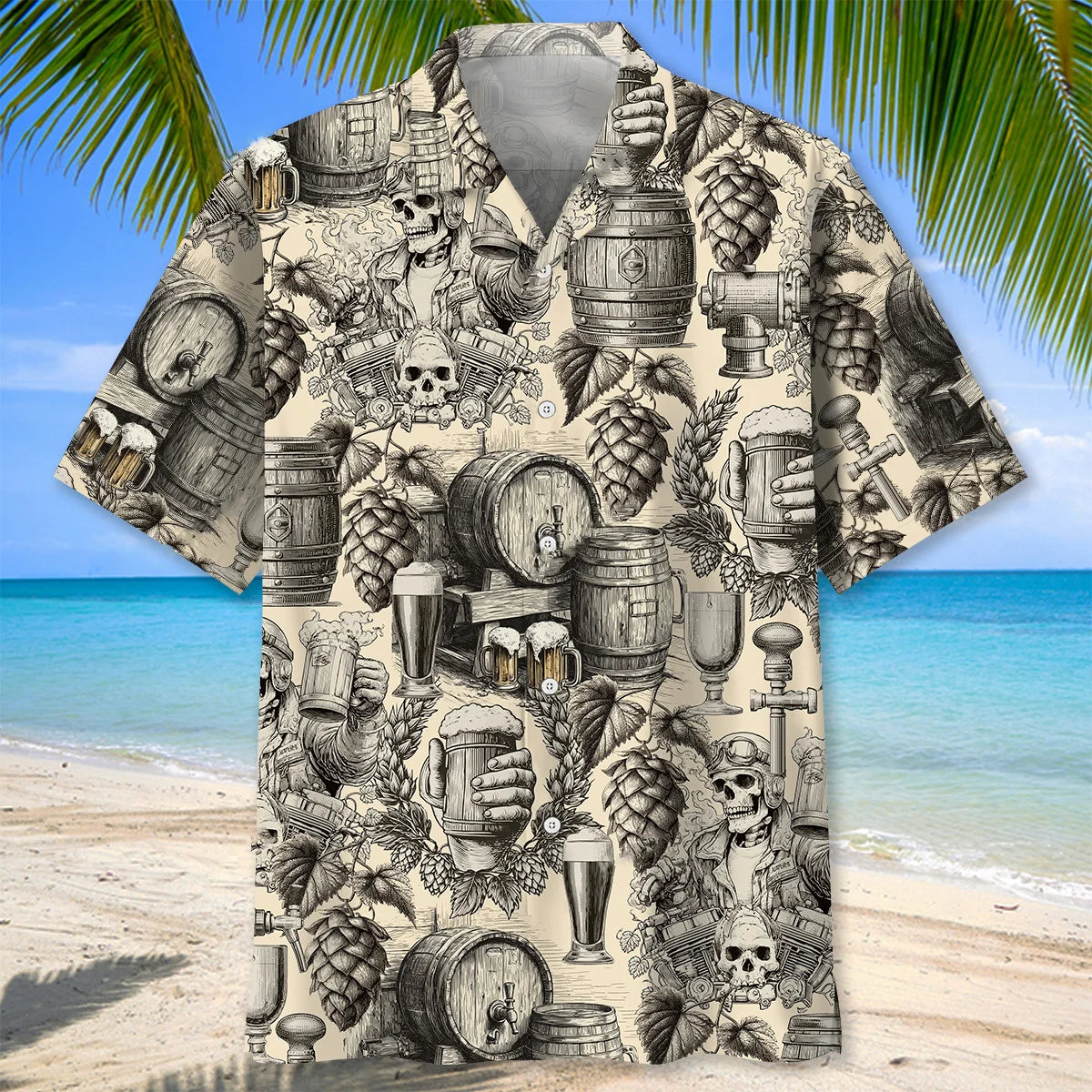 Antique Vintage Beer Hawaiian Shirt
